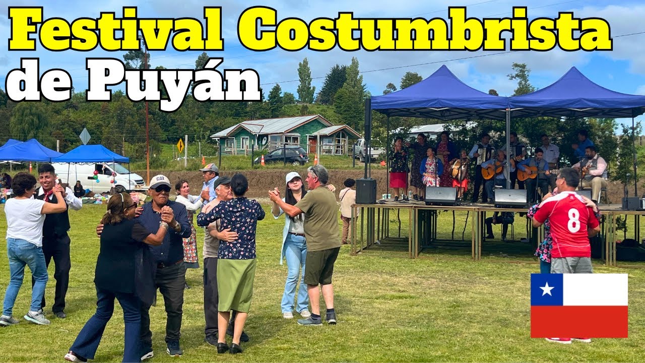 Así es el FESTIVAL COSTUMBRISTA de PUYÁN, provincia de CHILOÉ 🇨🇱🍖🥩🌳 