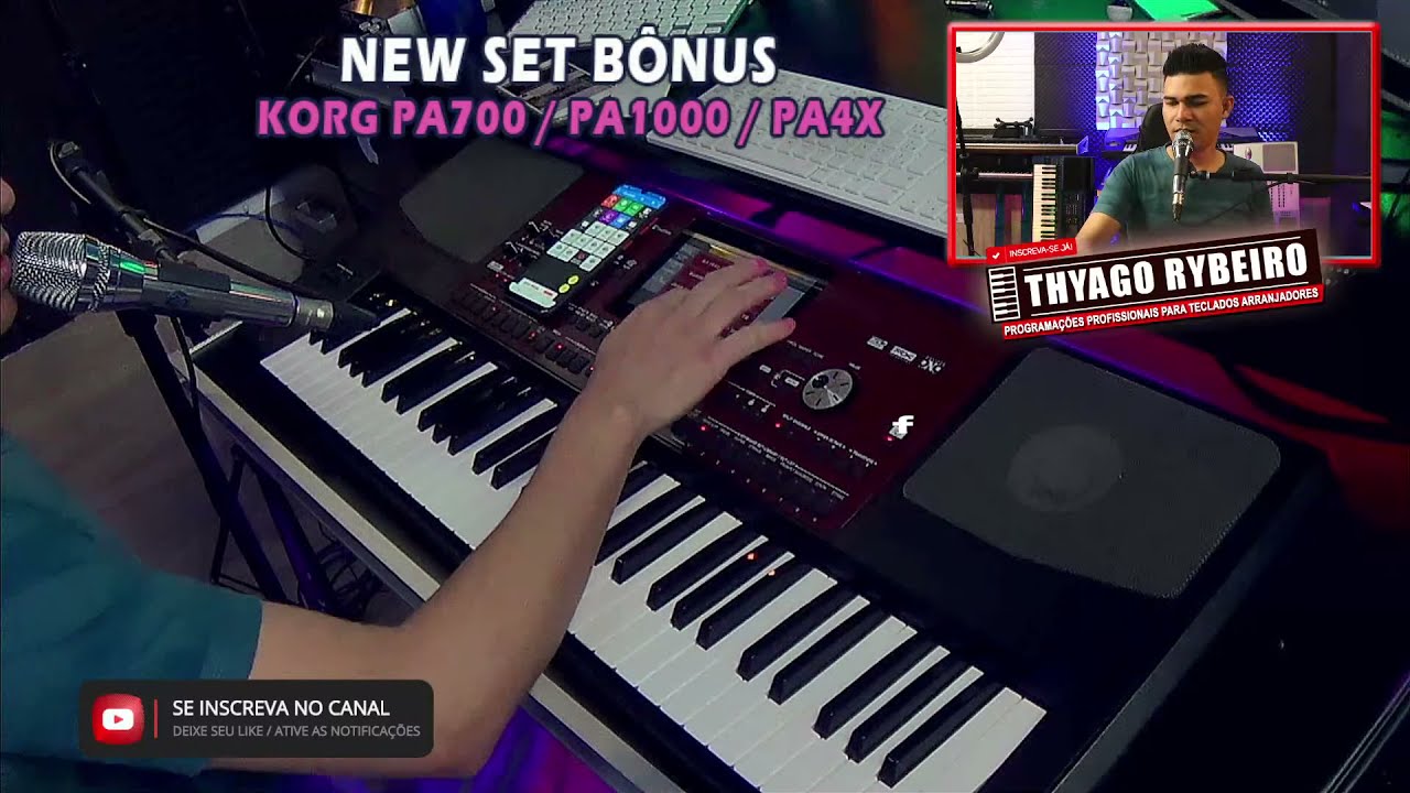 NEW SET BÔNUS - KORG PA700 / PA1000 / PA4X 43 RITMOS SAMPLEADOS  By Thyago Rybeiro