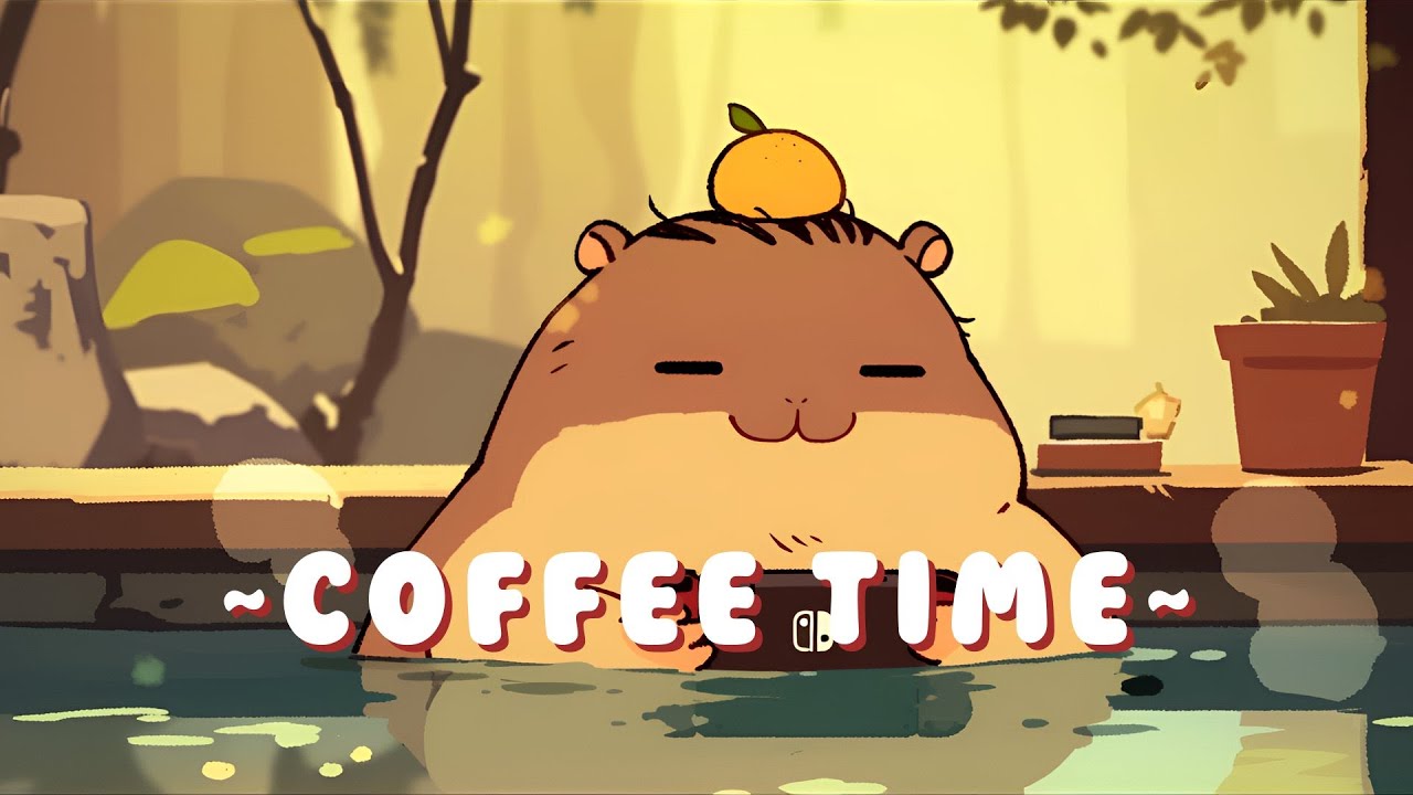 [Extended Mix] Capybara Study Beats - Relaxing Jazz Hop Collection ~ Calm Energy ~ 🦫 🌿 ☕ | Sleep Aid