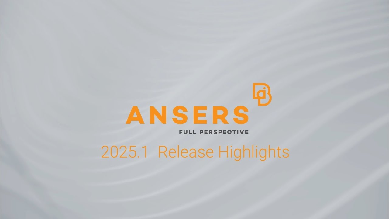 ANSERS 2025.1 highlights
