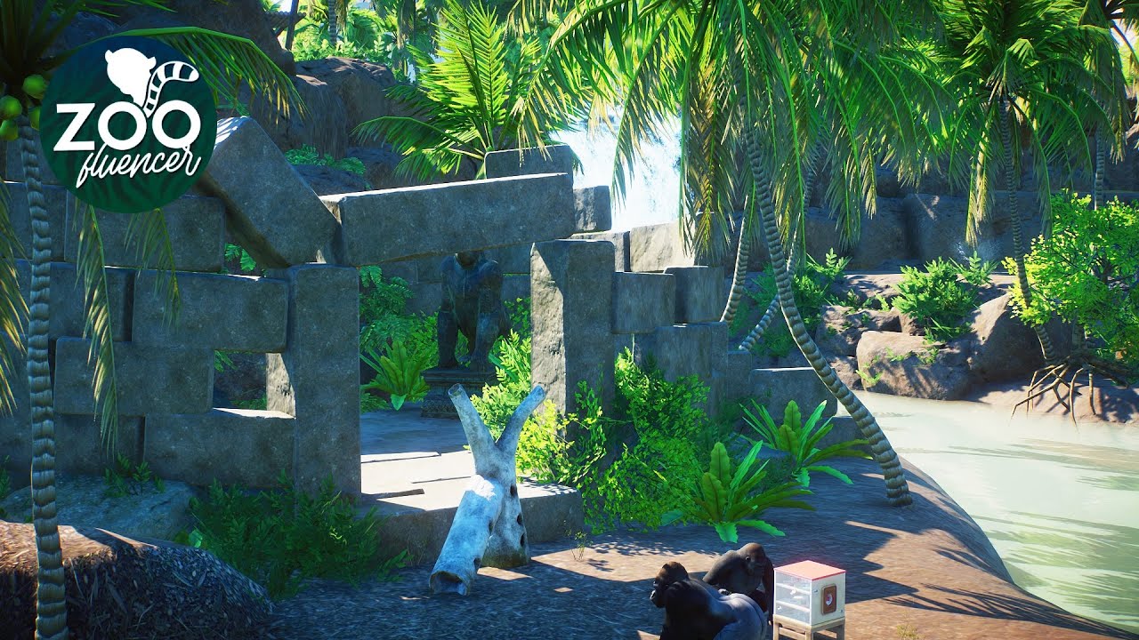 Gorilla Habitat | Planet Zoo Speed Build | Monkey Island EP3