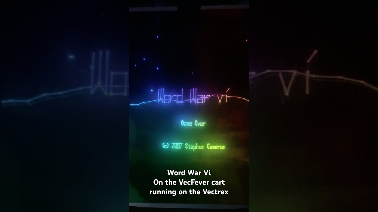 Word War vi #retrogaming #vectrex #vecfever #retro #gaming
