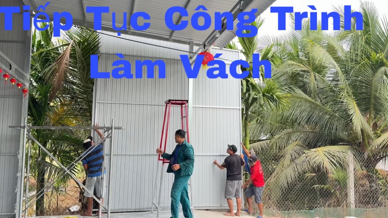 Tiếp Tục Công Trình Làm Vách Xung Quanh Nhà l #TĐVLOG 