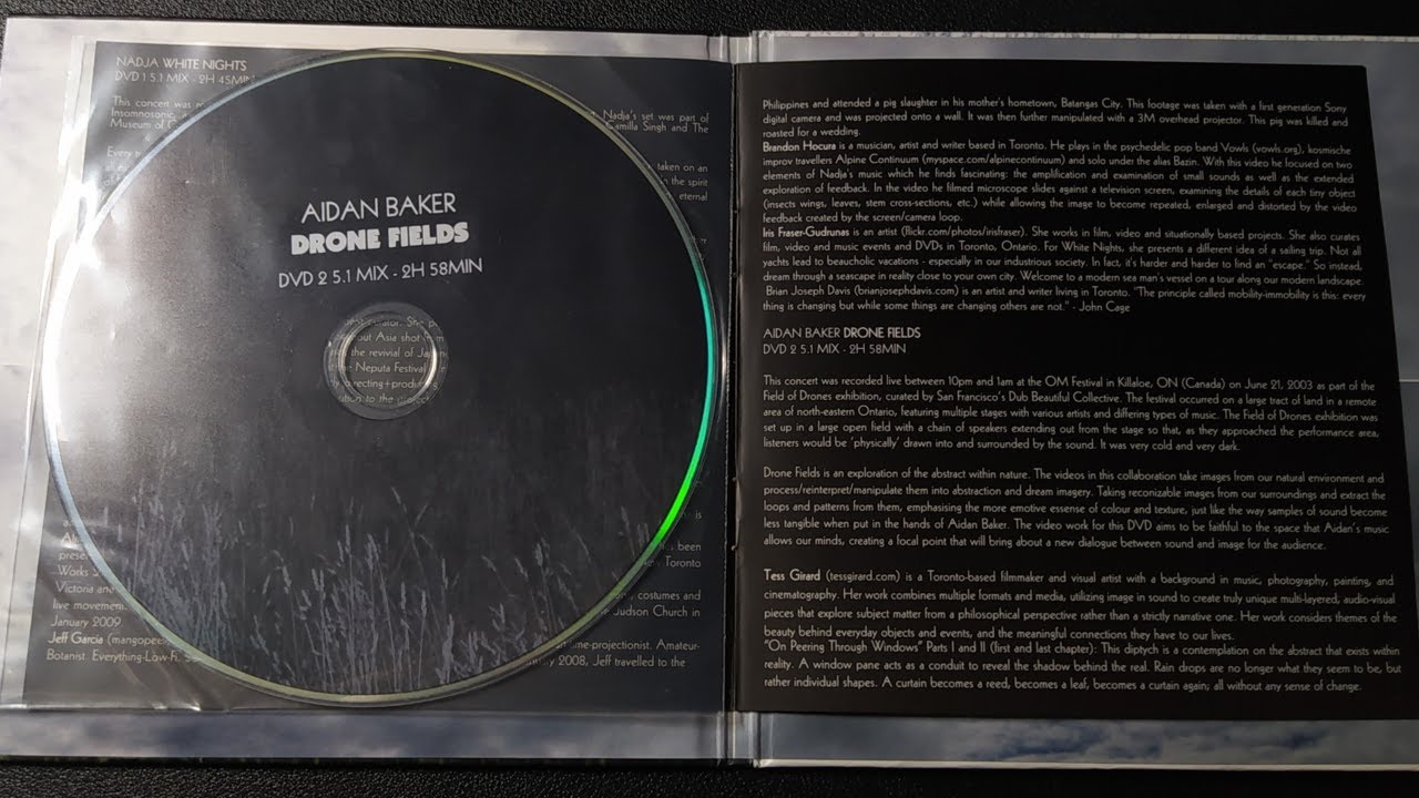 (DVD 2) Aidan Baker – Drone Fields - Full Video