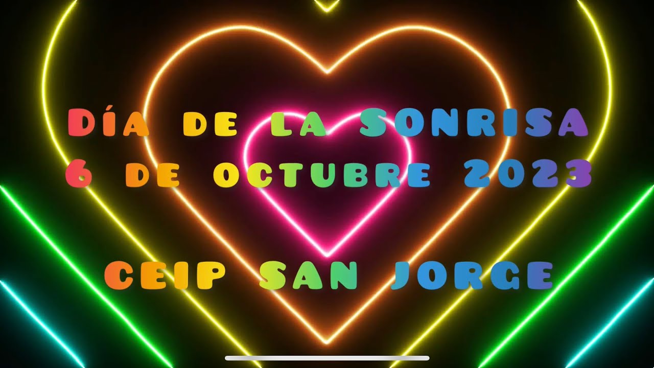 6 DE OCTUBRE DÍA DE LA SONRISA. CEIP SAN JORGE 2023.