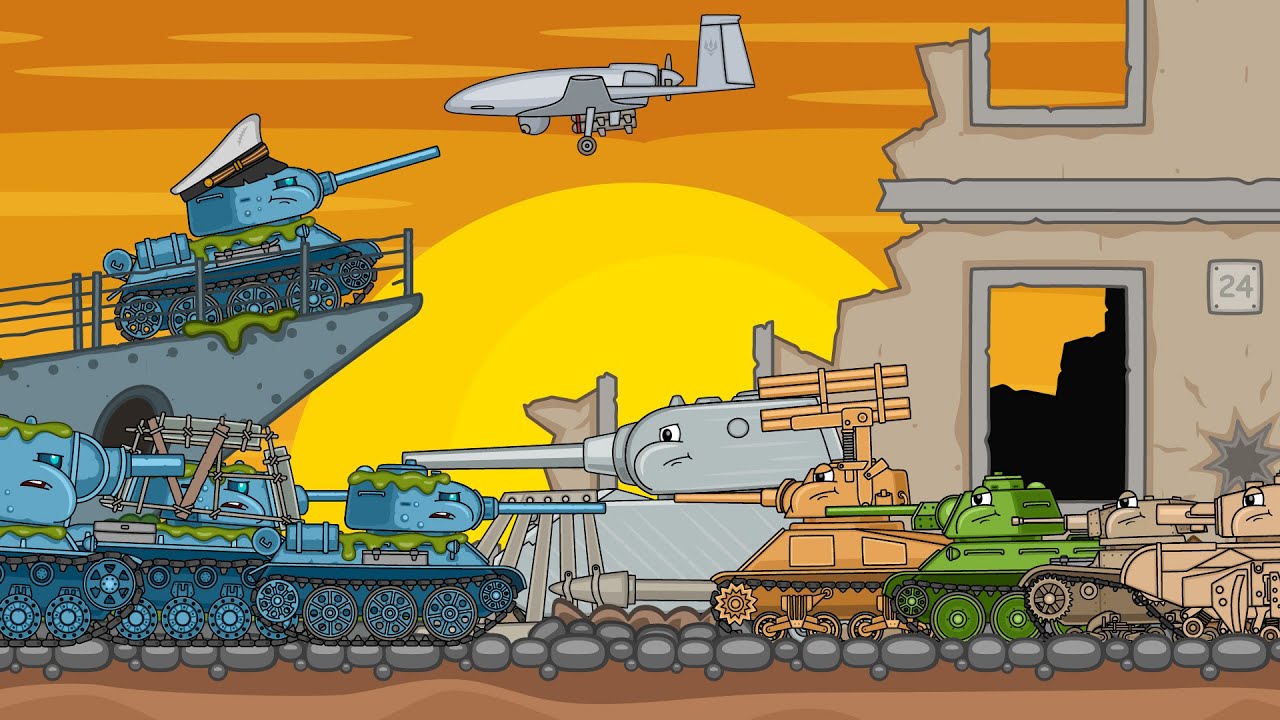 Zombie Hordes Attack | Cartoons about Tanks