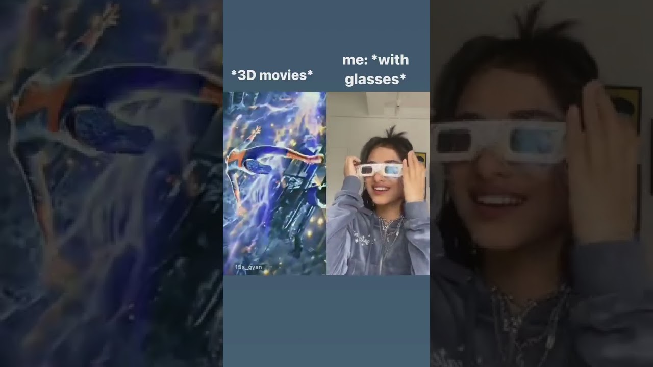 When you have glasses but got to watch 3d movies