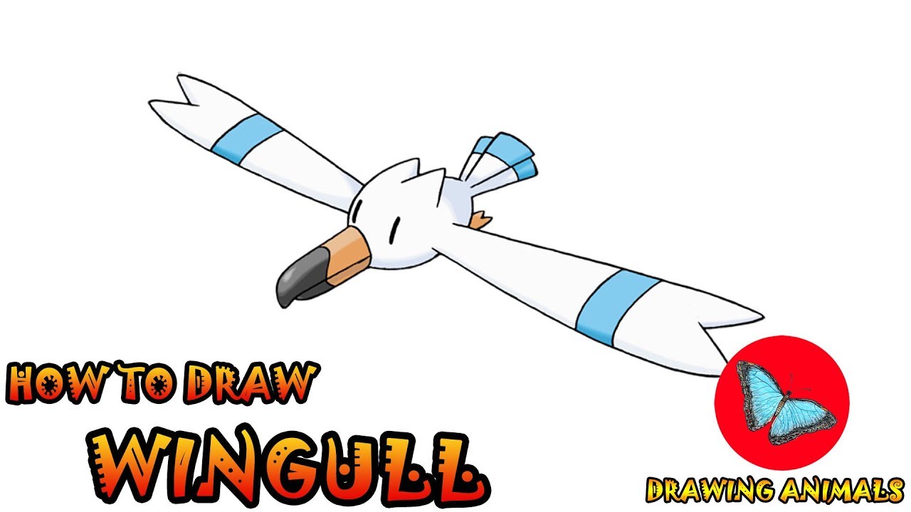 How To Draw Wingull Pokemon | Coloring and Drawing For Kids