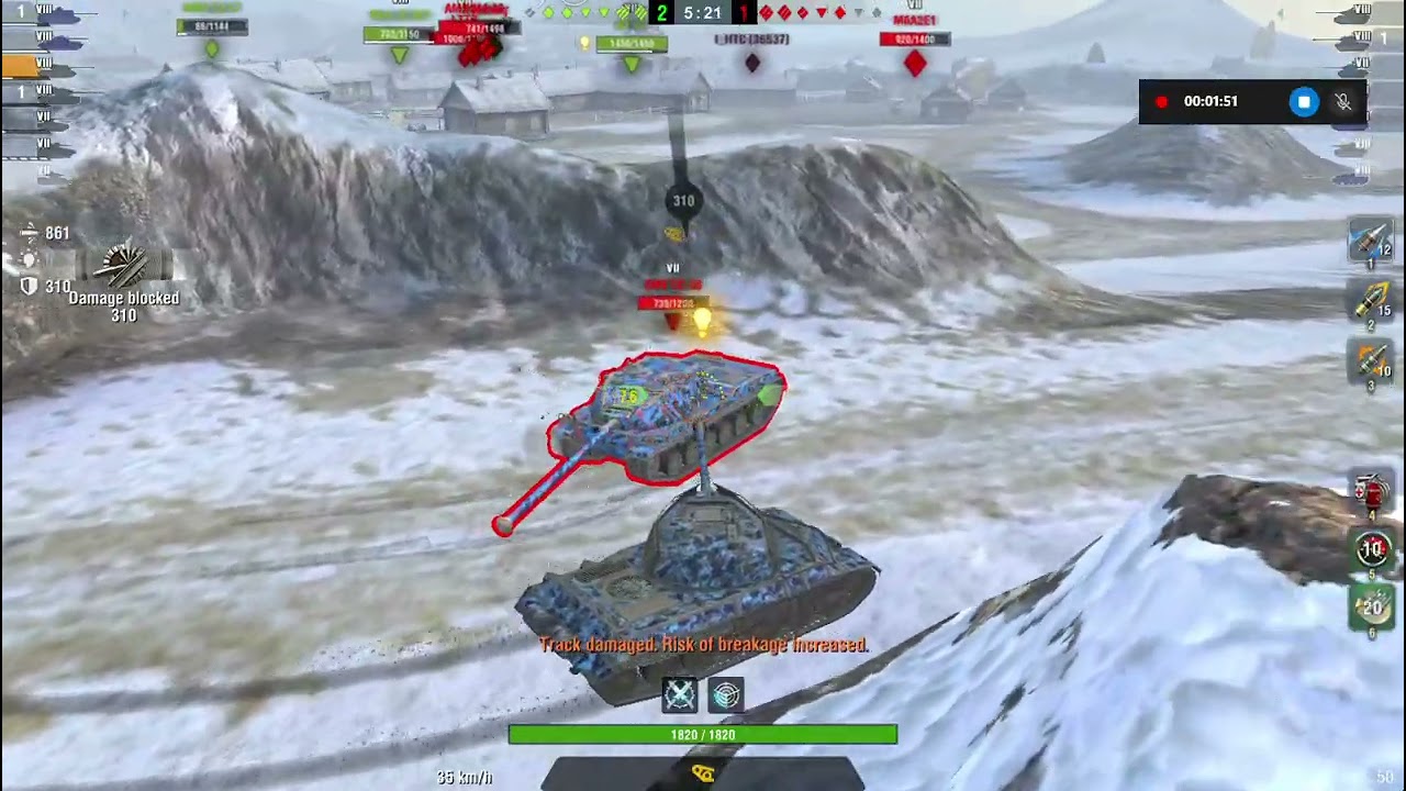 T - 2020 (3) kills 2.4k damage Game-play world of tanks blitz