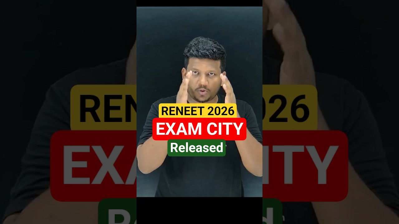 🚨RENEET 2026 EXAM CITY Announced NOW! NTA Official City Intimation Slip NST NEET LATEST NEWS #neet