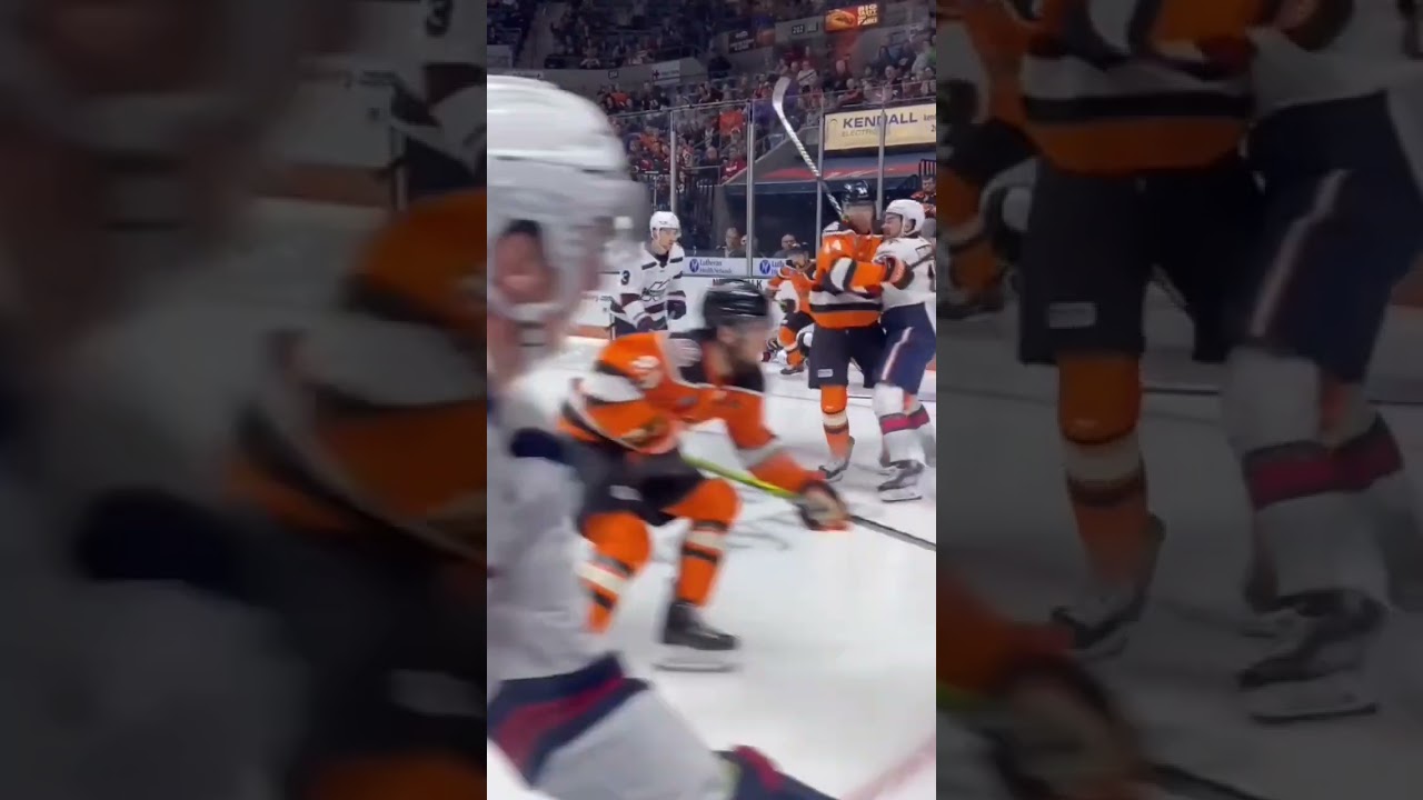 Big hit by Daniel Amesbury! #komets #fortwaynekomets #echl #hockey #bighit