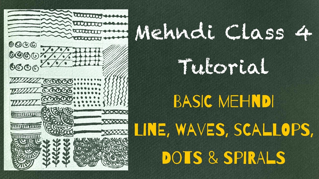 Mehndi Class 3: Mastering Basic Lines, Checks & Scallops