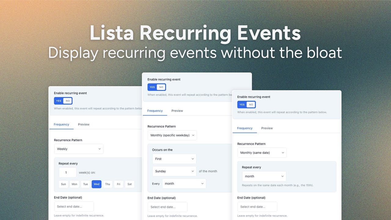 Easy Recurring Events Plugin for WordPress (Bricks Builder and Elementor Support)