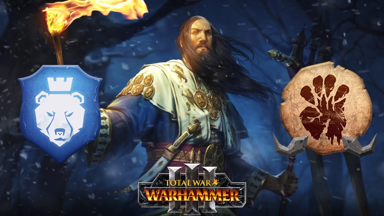 AWESOME ARTILLERY DUEL FACTION WAR - Kislev vs. Ogre Kingdoms 2v2 - Total War Warhammer 3