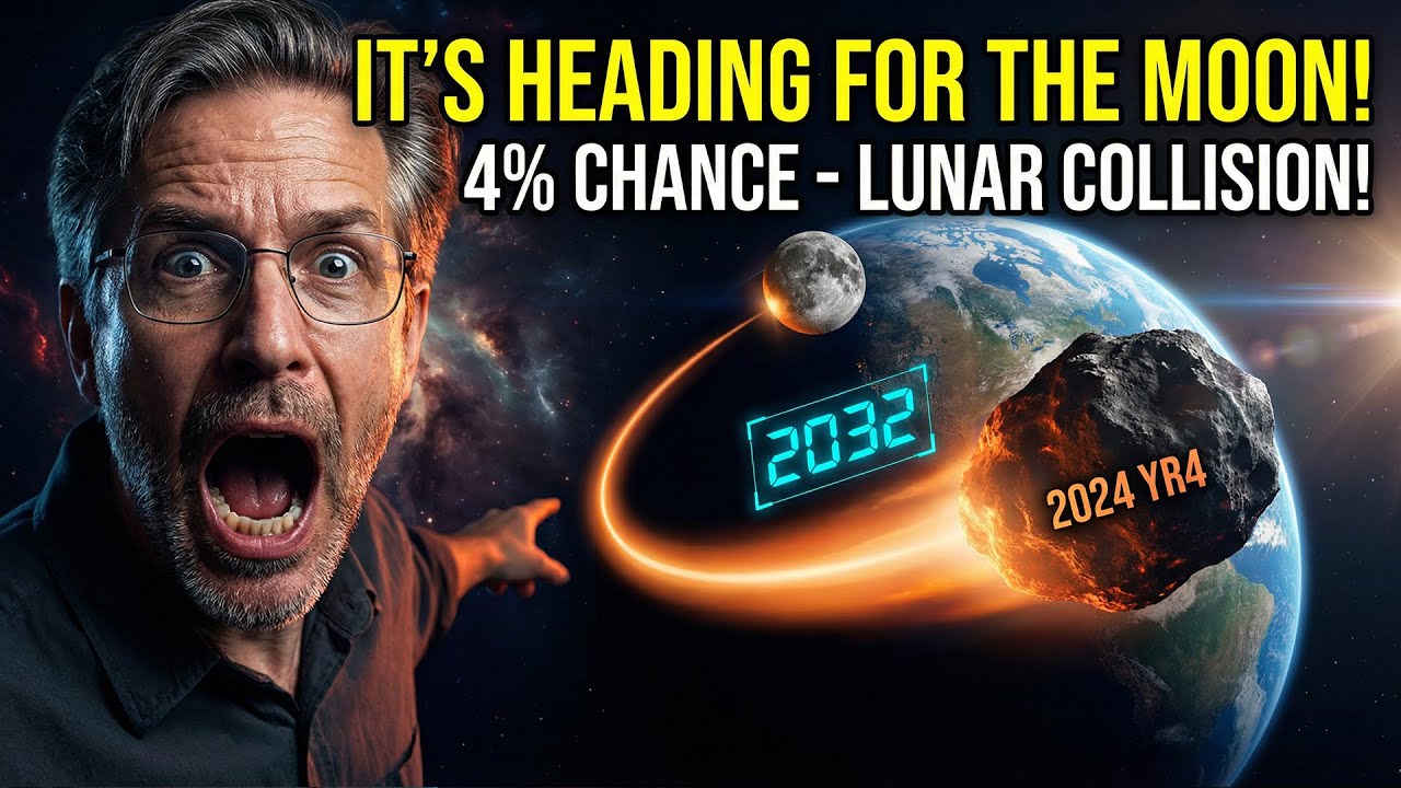 Asteroid 2024 YR4 Has 4% Chance to HIT THE MOON - Earth Could Be Next