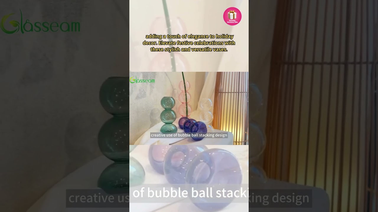 This is a GLASS BUBBLE VASE #shorts #giftforchristmas #christmas