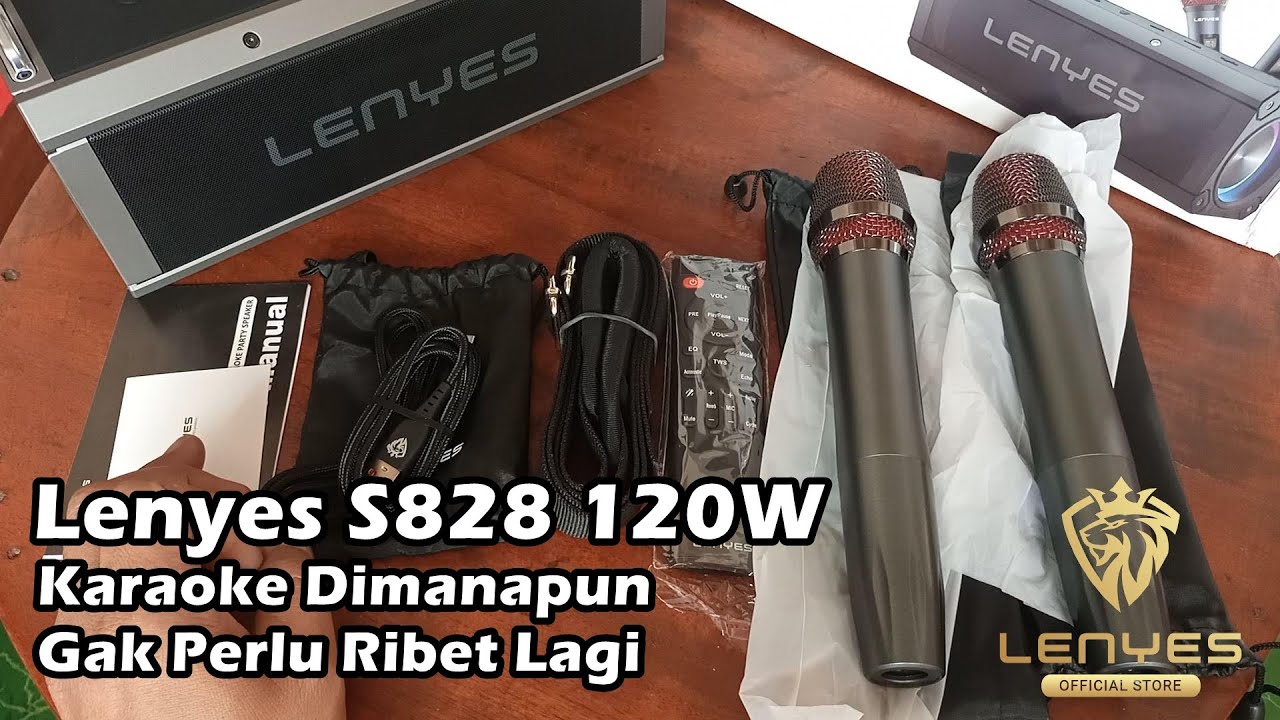 Lenyes S828 120W, Karaoke Dimanapun Dan Kapanpun Bisa, Suaranya Joss Banget Lenyes S828 Speaker