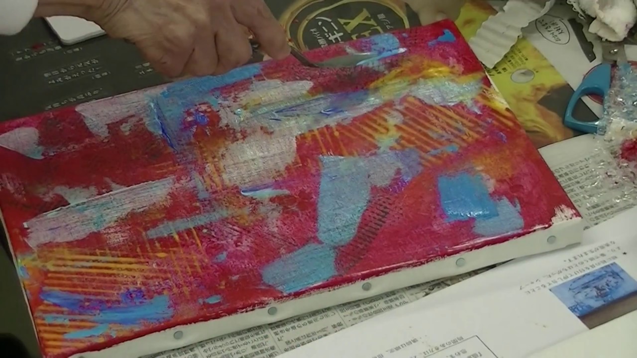 日曜アートセミナー「簡単な技法で描く抽象画入門」