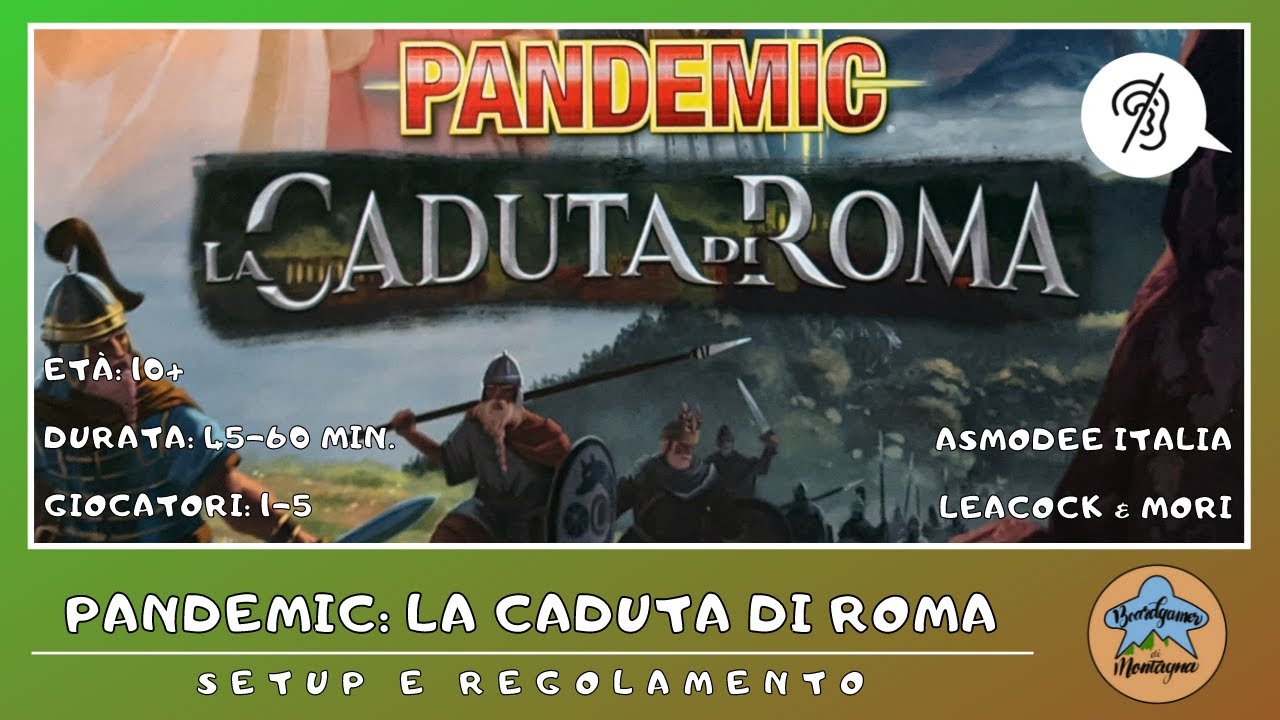 Pandemic: La Caduta di Roma - setup e regolamento in italiano (tutorial) [SUB ITA]