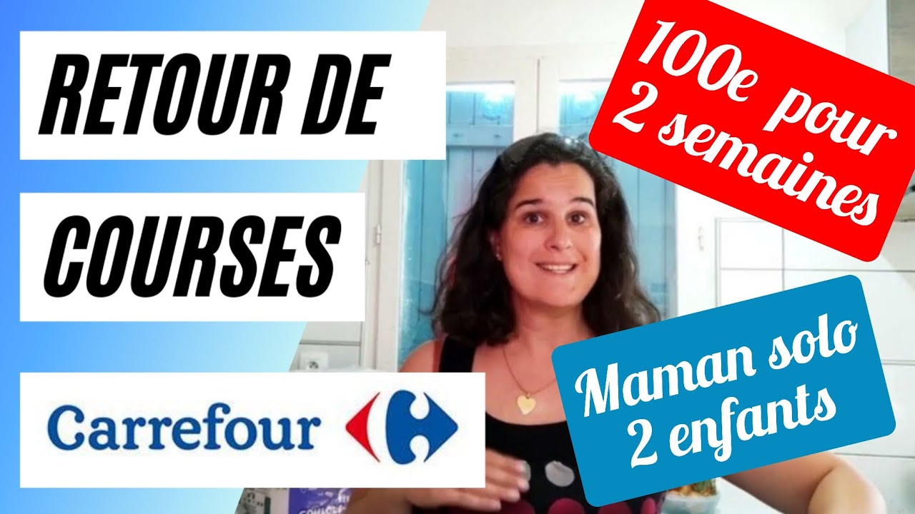 RETOUR DE COURSES CARREFOUR DRIVE