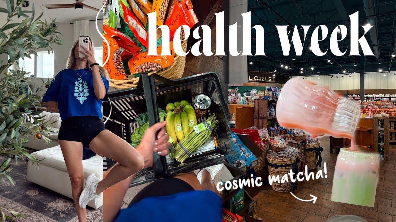 on a HEALTH KICK! (exploring a new market, healthy recipes, cosmic matcha, & workouts)