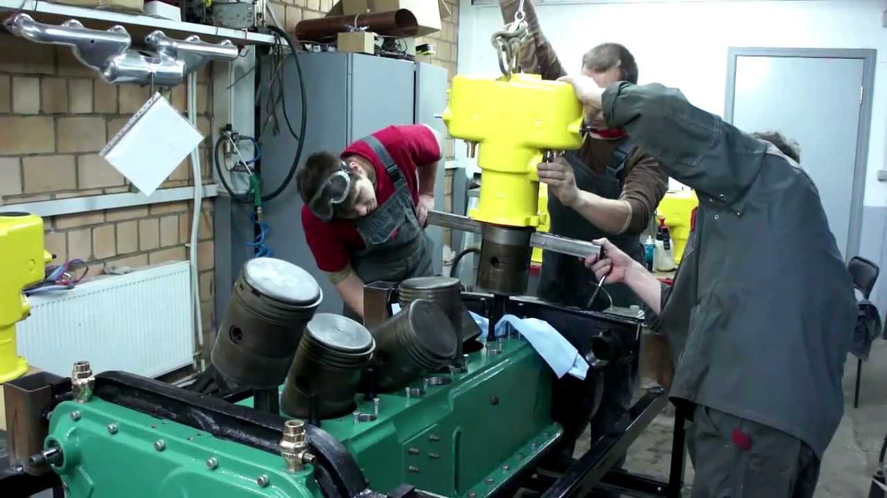 Запуск двигателя Seagrave Fire Truck 1927 года выпуска