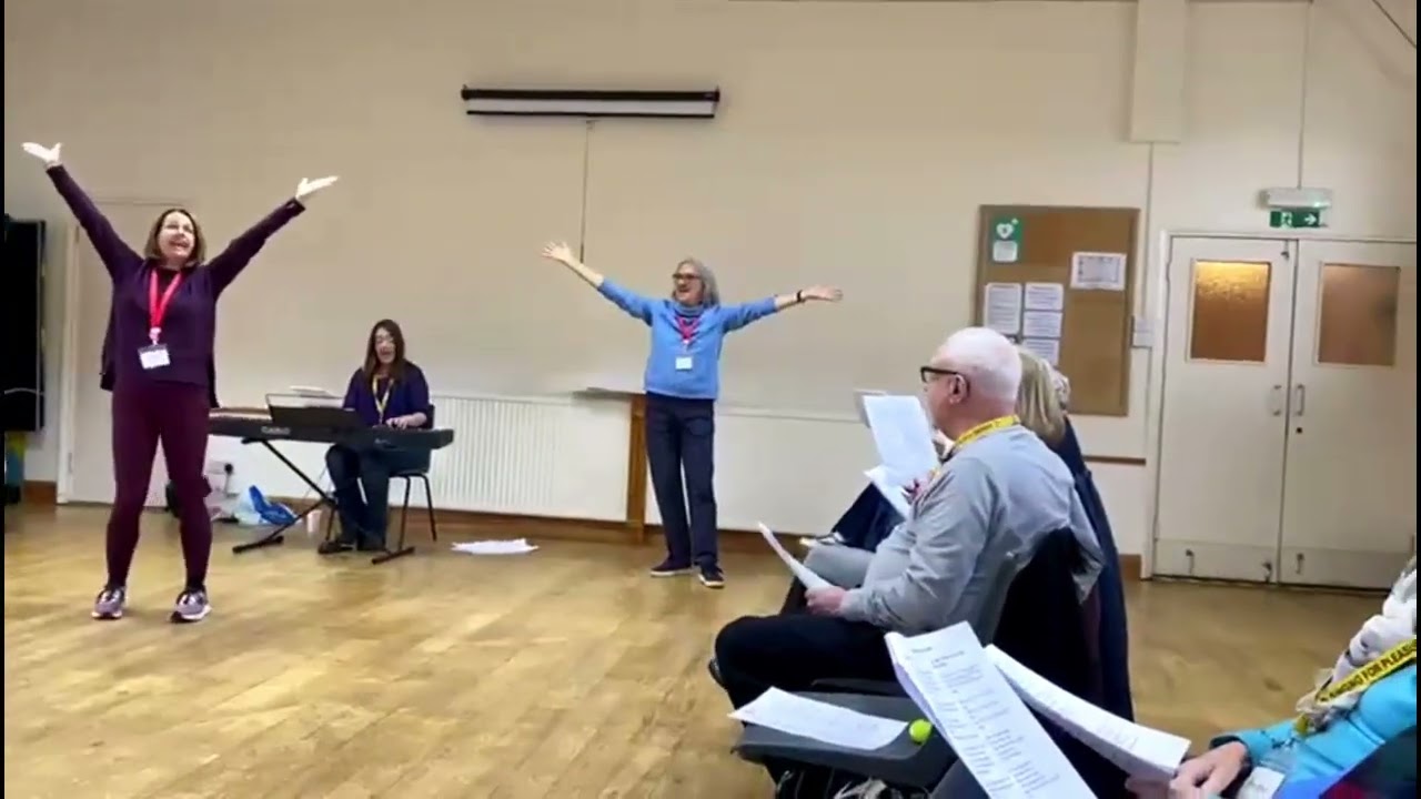 Singing together at #Ascot #singingforpleasure #dementiasupport service