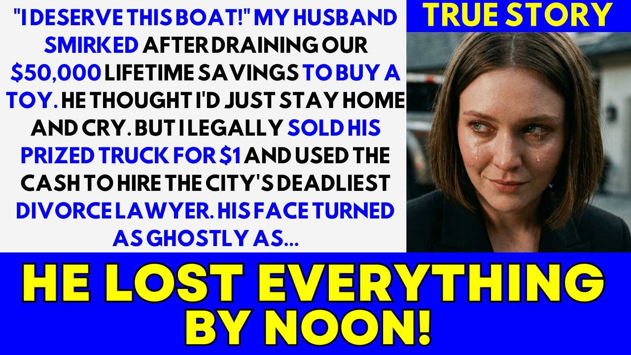My Husband Emptied Our Savings To Buy A Boat. I Sold His Truck To Buy A Lawyer...