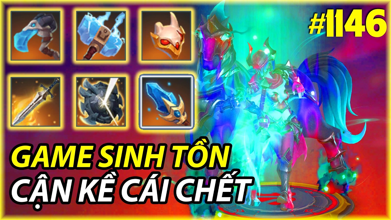 T&Ocirc;I QU&Aacute; ĐEN C&Ograve;N ĐỐI THỦ QU&Aacute; ĐỎ V&Agrave; CON GAME SINH TỒN ? | AUTO CHESS MOBILE 1145