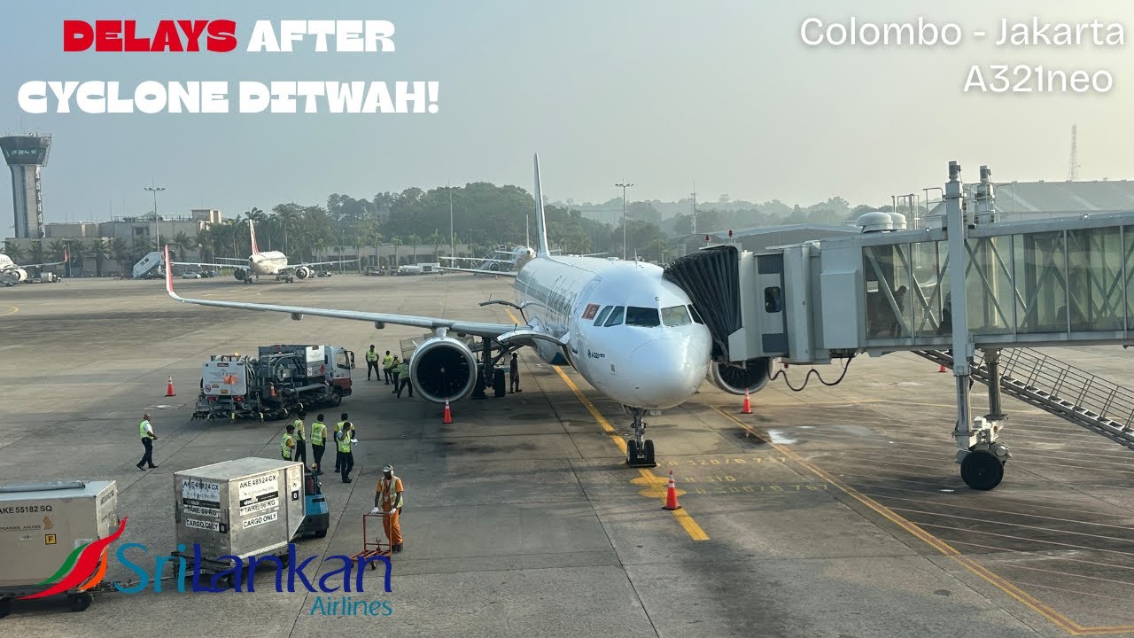 Flying Sri Lankan Airlines After Cyclone Ditwah | Colombo - Jakarta A321neo Flight