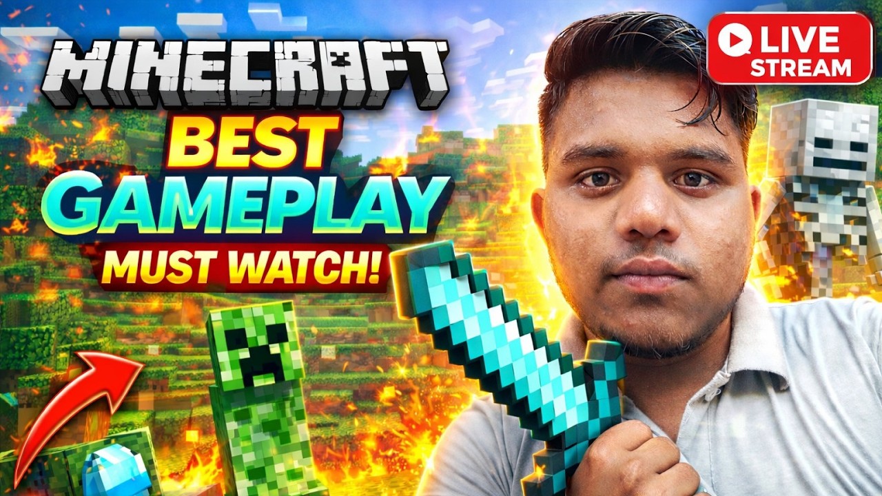PLAY MINECRAFT IN PC LIVE STREAM + FUNNY MOMENTS