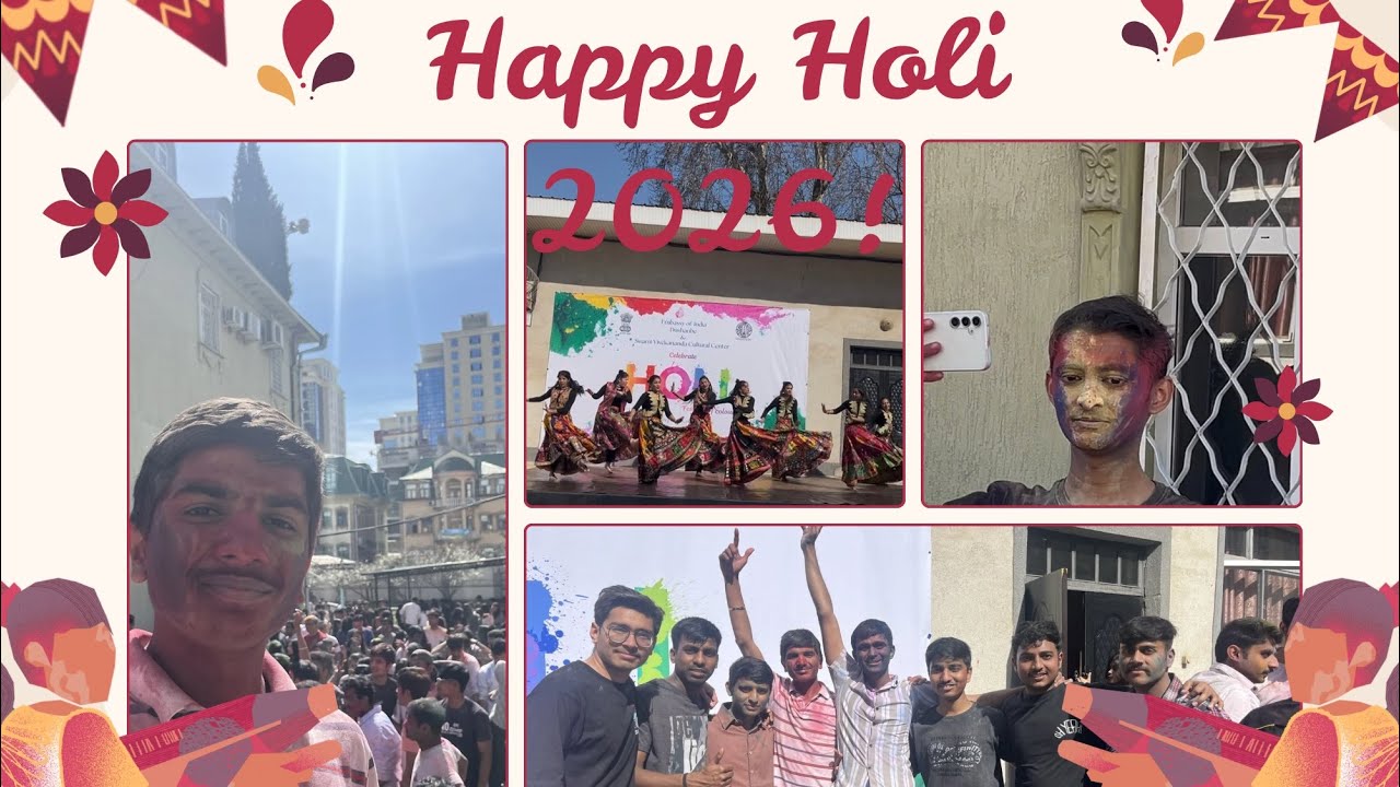 Holi 2026 at Indian Embassy | Dushanbe 🫟🇮🇳
