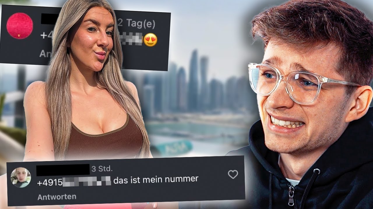 Er schreibt seine Nummer in ihre Kommentare...