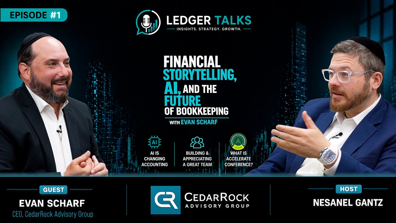 Episode #1| Financial Storytelling, AI, and the Future of Bookkeeping with 'Evan Scharf'
