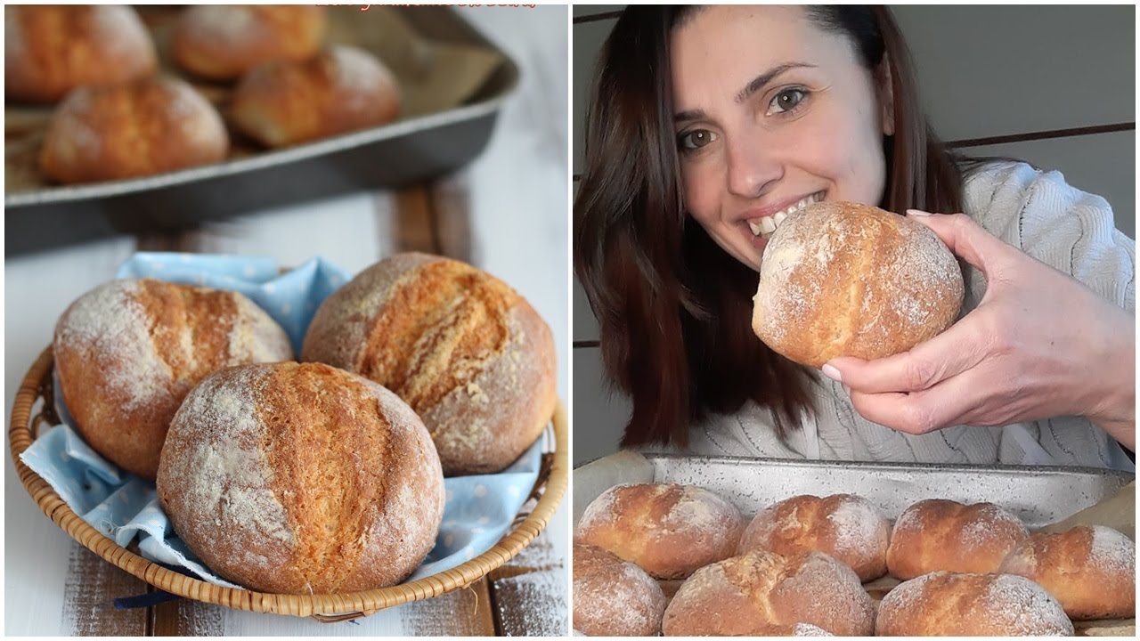 Dopo questa ricetta non comprerai più il pane! PANINI al BURRO CROCCANTI