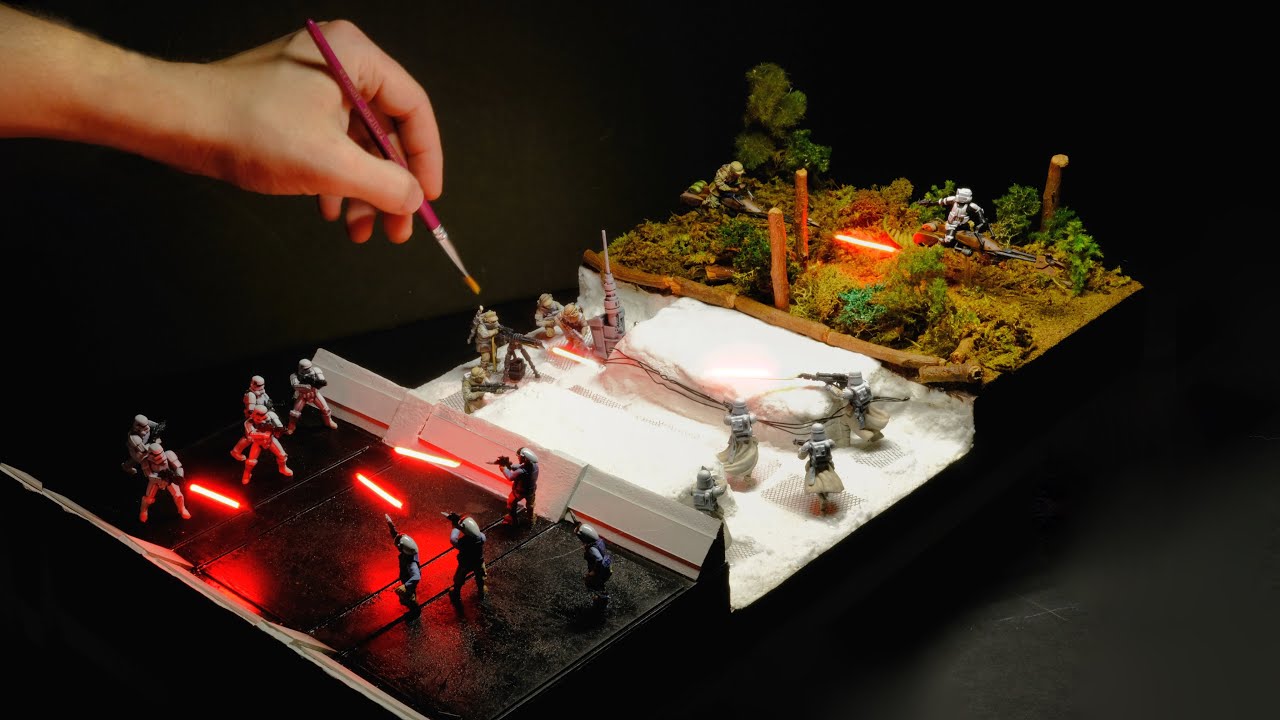 The Best Three Star Wars Movies in One Diorama