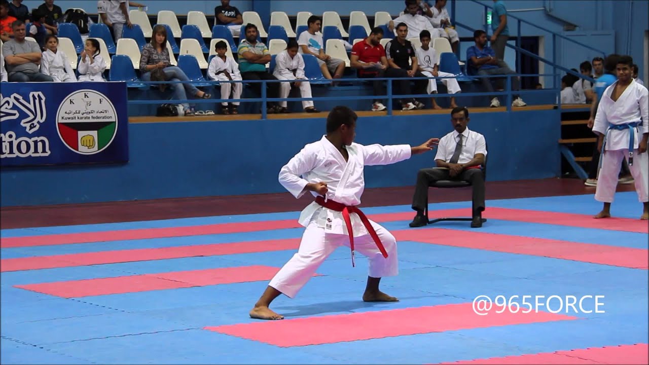كاتا فردي ناشئين في البطولة الأولى للكاراتيه في الكويت 2015/2016 Kuwait Cadet Kata