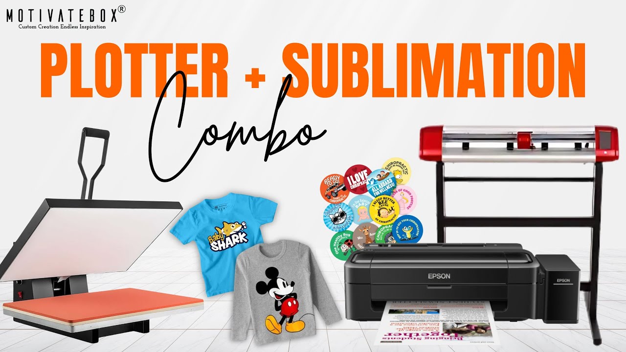 Unlock endless creativity with the Plotter + Sublimation Combo. #smallbusiness #printingbusiness