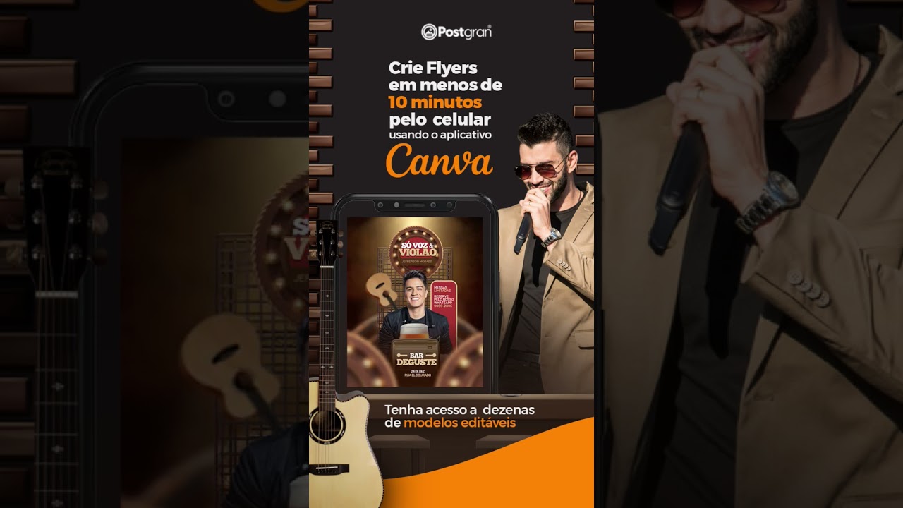 Pack Musical para Cantores - Flyers Profissionais para Shows e Eventos #canvatutorial #cursodesigner