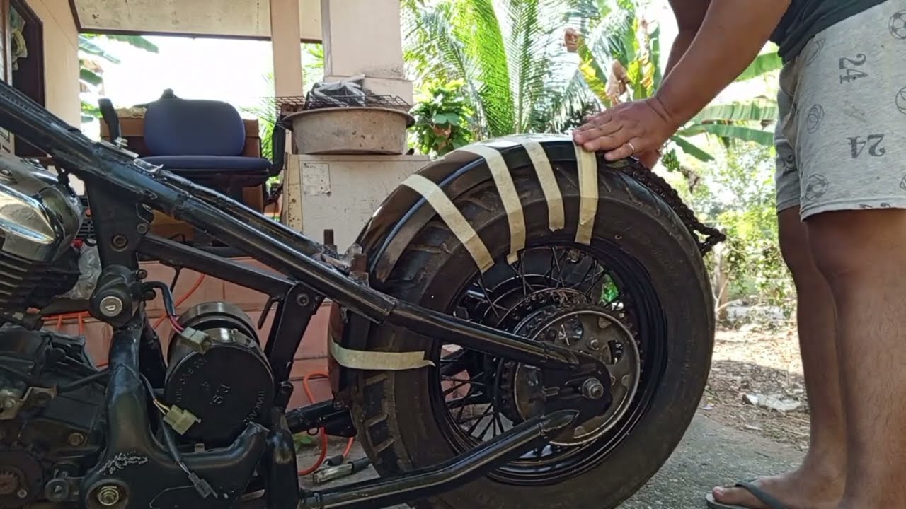 Honda steed 400 EP.5 ใส่เบาะกับบังโคลน