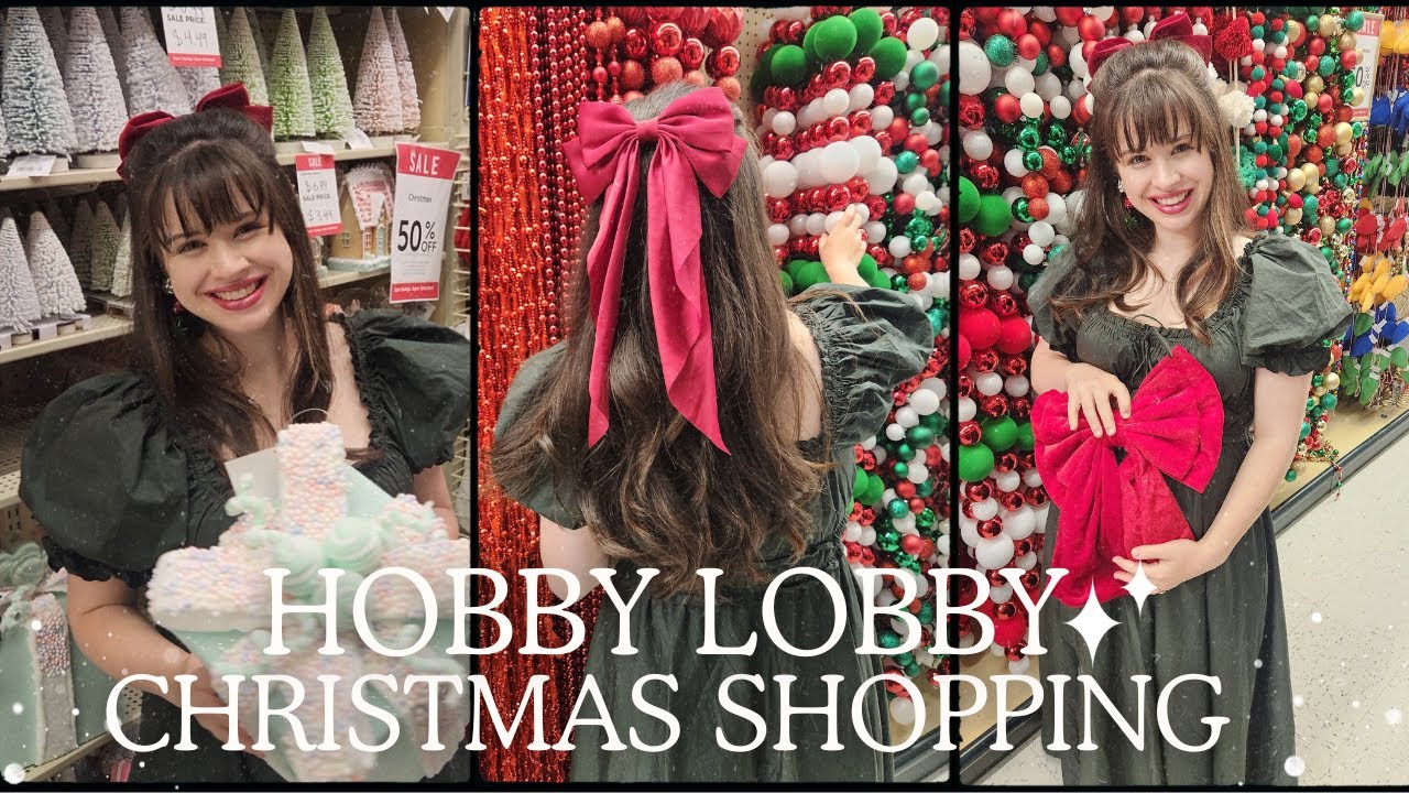 We Went Christmas Shopping at Hobby Lobby 🎄 You’ll Love These Christmas Decor Finds For Your Home
