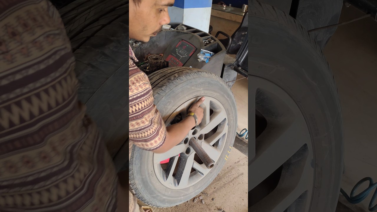 Alloy Wheel Balancing 🛞 #shorts #car #alignment #balancing #machine