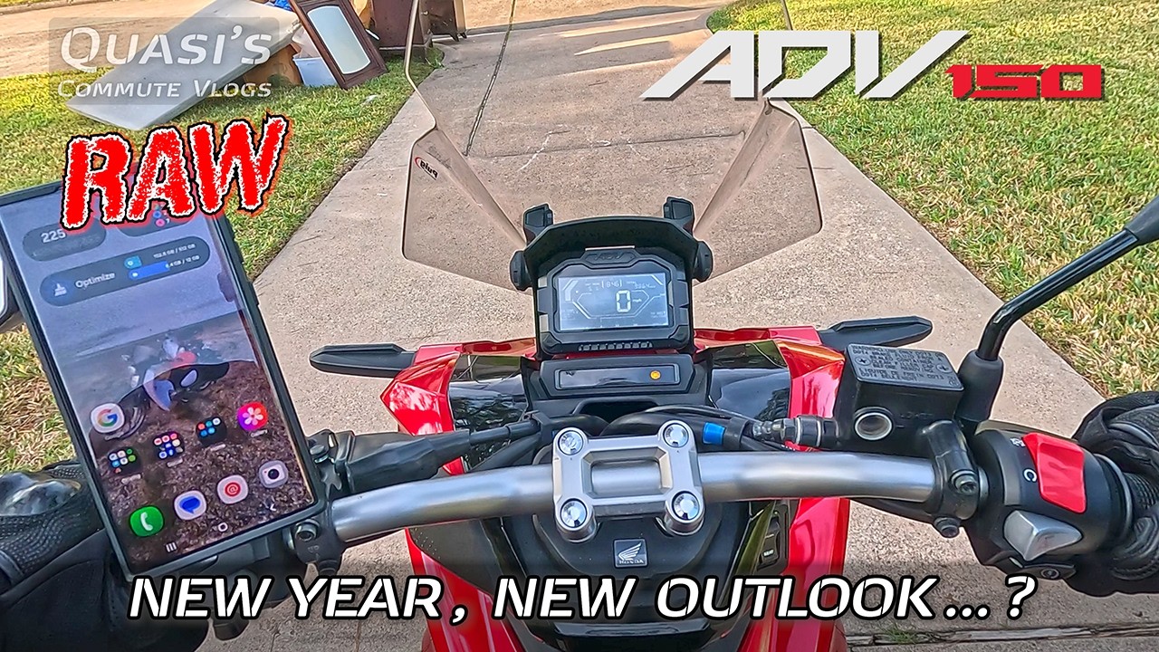 VLOG: Honda ADV150 commute // New Year, new outlook?