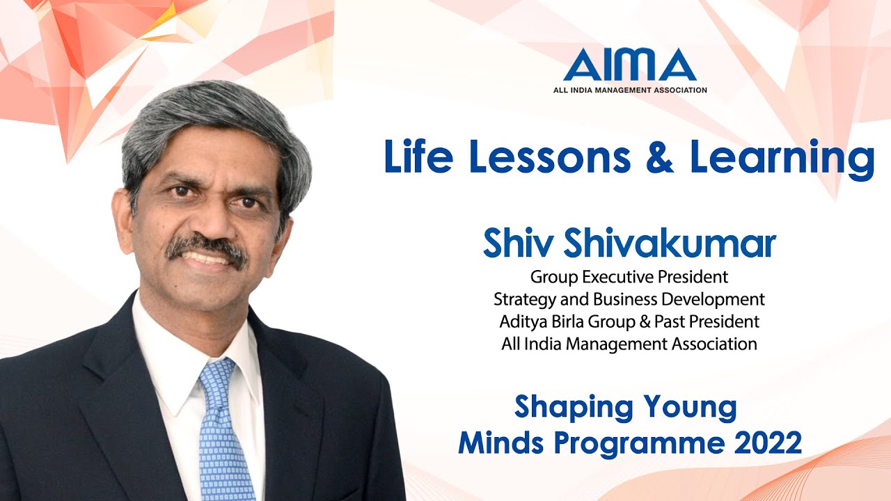 Career Life & Management Tips by Mr. Shiv Shivakumar