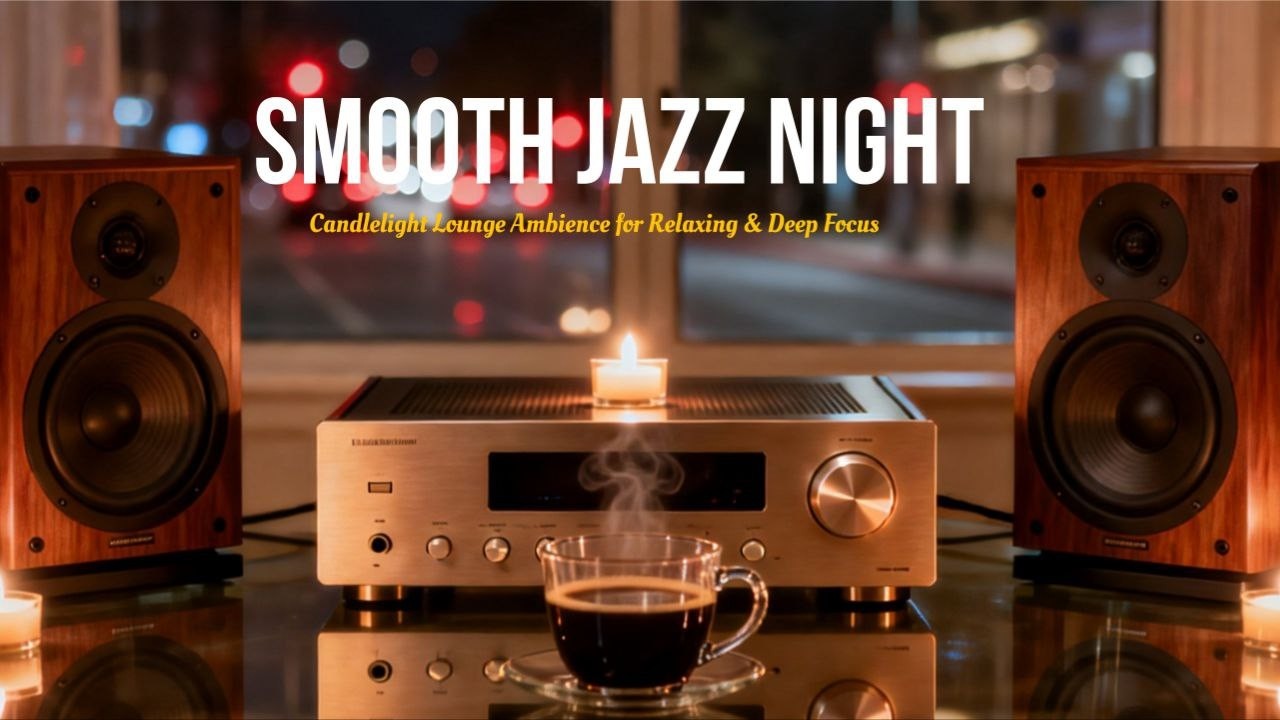 Smooth Jazz Night - Luxury Cozy Lounge Ambience for Relaxing, Study & Late Night Vibes
