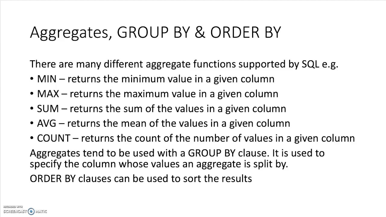 Introduction to SQL data retrieval