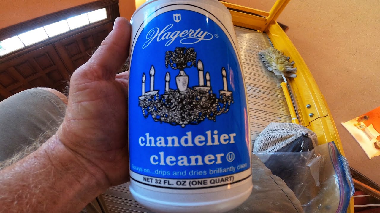 Using Hagerty Chandelier cleaner