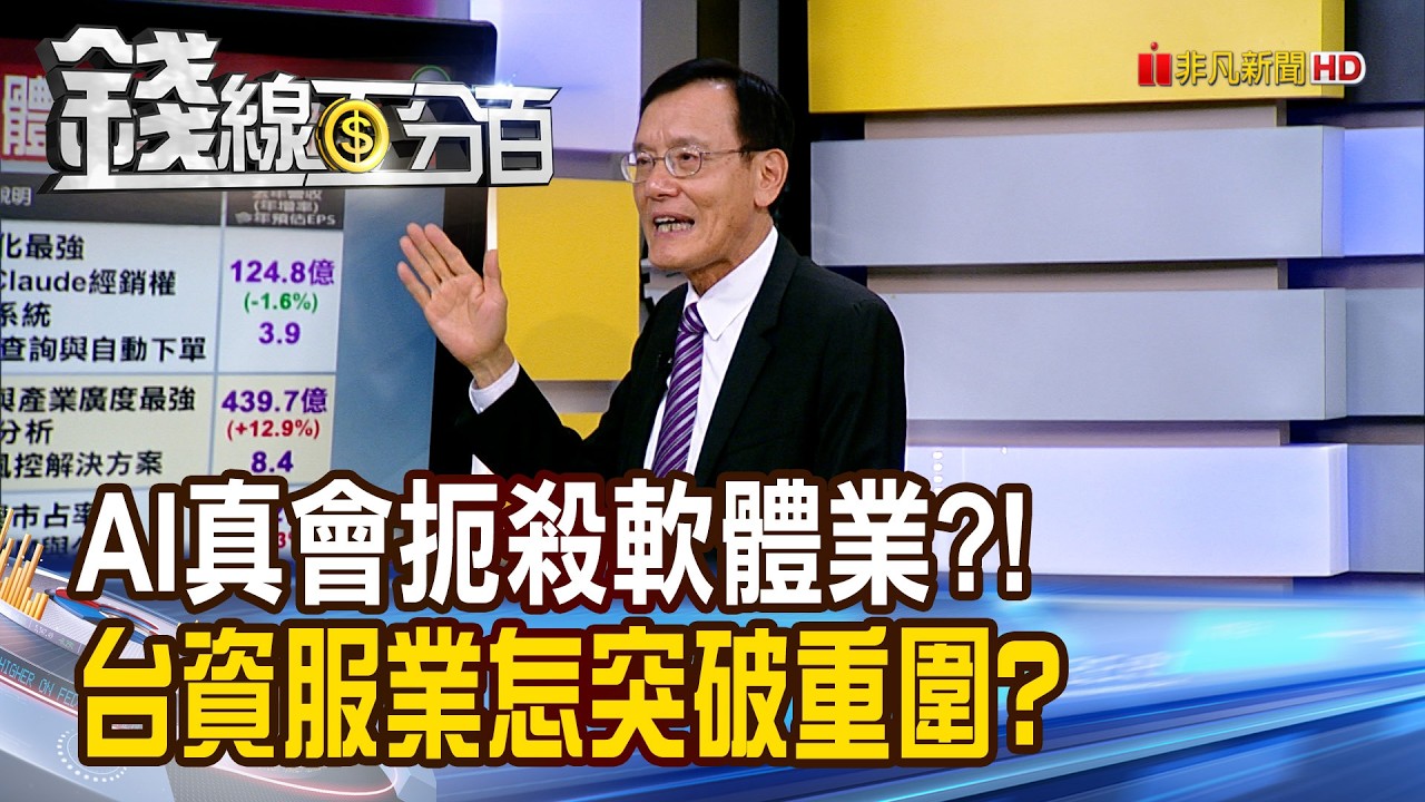 《AI真會扼殺軟體業?! 台資服業怎突破重圍?》【錢線百分百】20260225-4│非凡財經新聞│