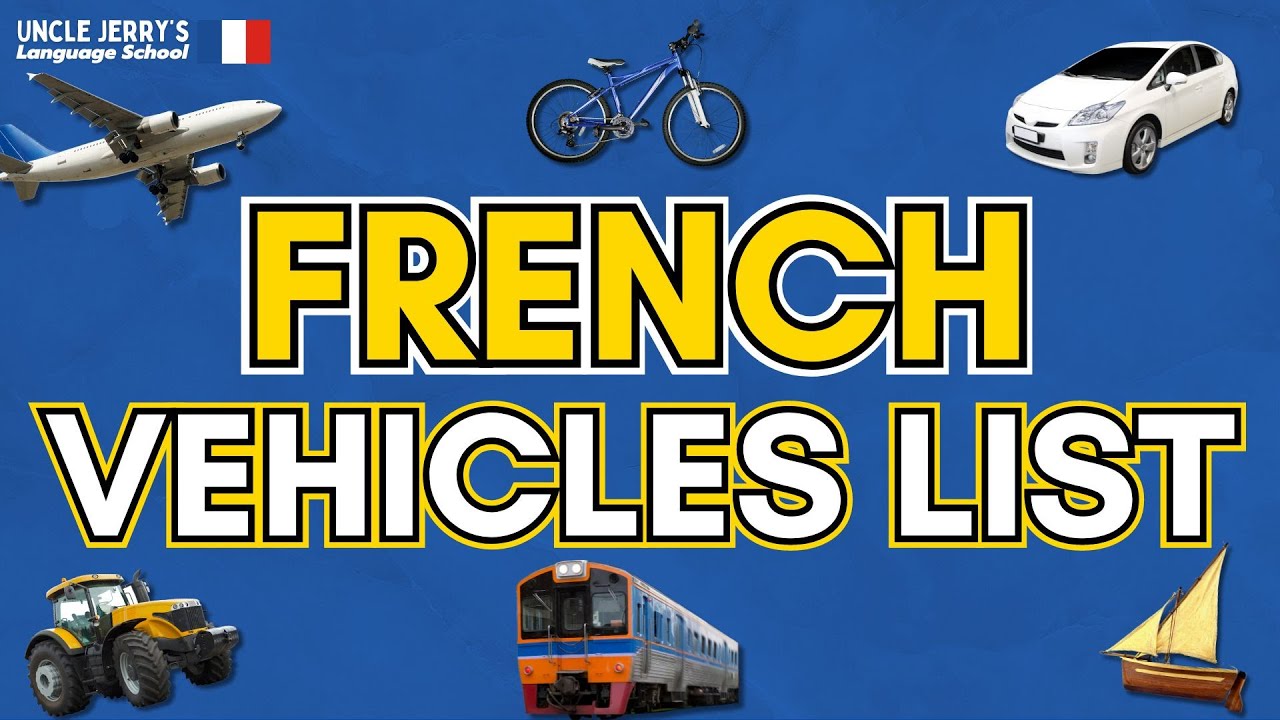 Full French transportation vocabulary list in English for beginners
