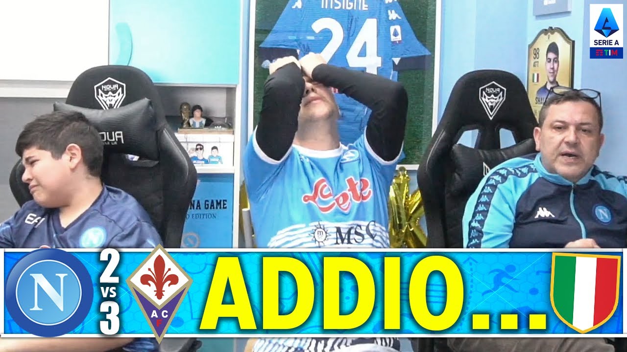 ADDIO SCUDETTO...È FINITA! NAPOLI-FIORENTINA 2-3 | LIVE REACTION NAPOLETANI
